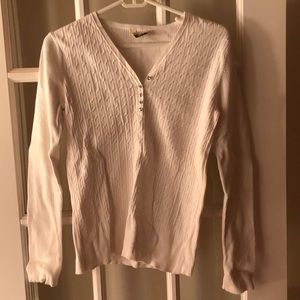 - Denver Haynes soft v neck rhinestone buttons